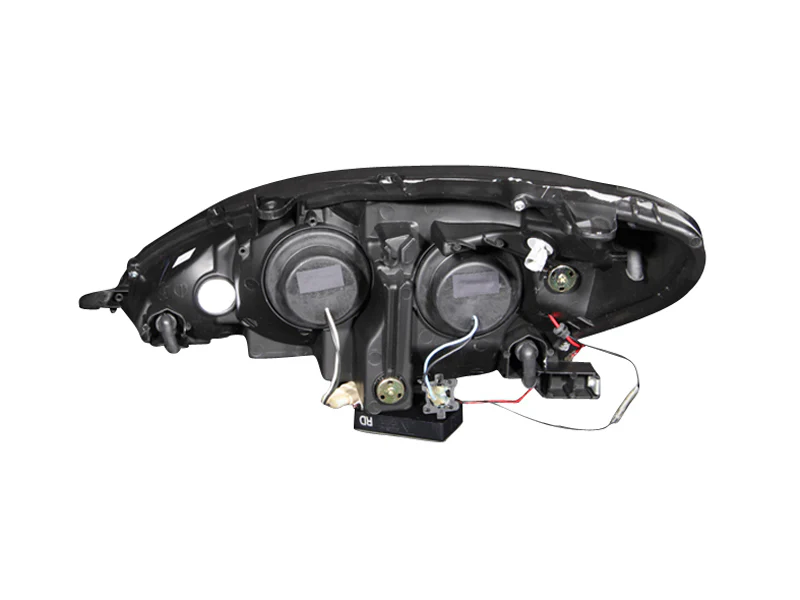 ANZO 2002-2003 Lexus Es300 Projector Headlights w/ Halo Black - Image 5