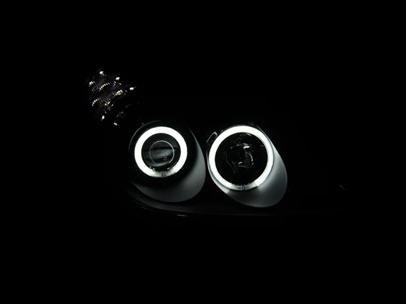 ANZO 2002-2003 Lexus Es300 Projector Headlights w/ Halo Black - Image 6