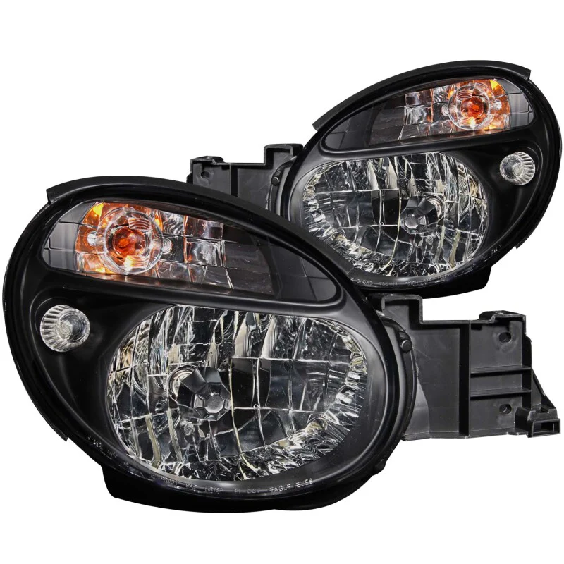 ANZO 2002-2003 Subaru Impreza Crystal Headlights Black - Image 2