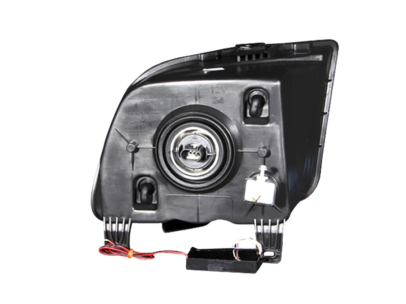 ANZO 2005-2009 Ford Mustang Crystal Headlights w/ Halo Black (CCFL) - Image 12
