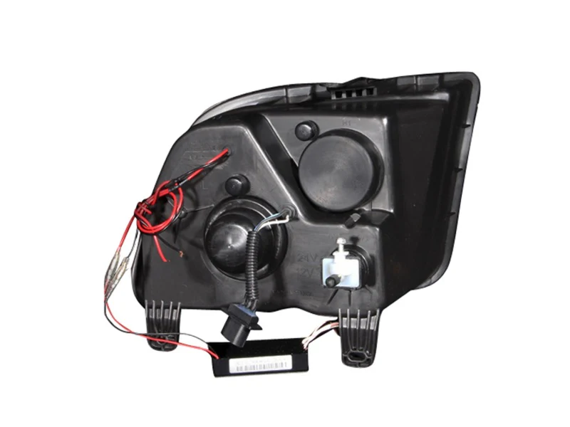 ANZO 2005-2009 Ford Mustang Projector Headlights w/ Halo Black - Image 11
