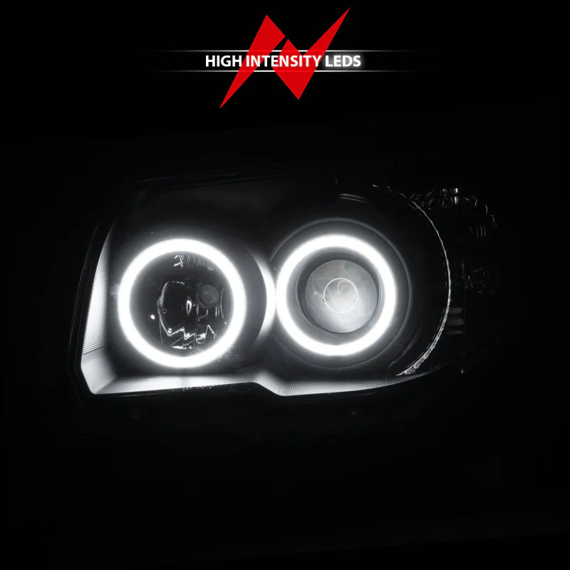 ANZO 2006-2009 Toyota 4Runner Projector Headlights w/ Halo Black - Image 12