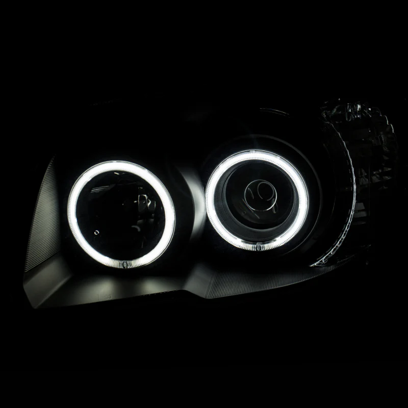 ANZO 2006-2009 Toyota 4Runner Projector Headlights w/ Halo Black - Image 3