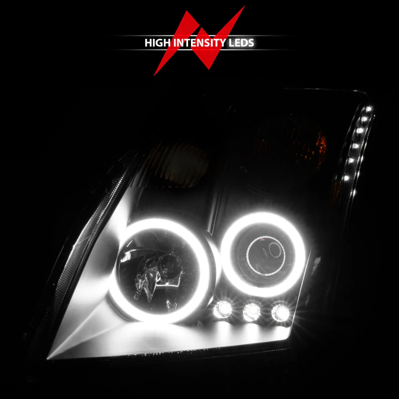 ANZO 2007-2012 Nissan Sentra Projector Headlights Black - Image 16