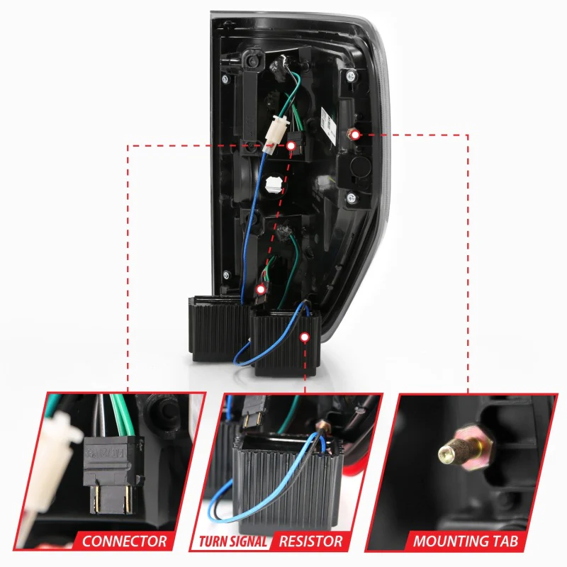 ANZO 2009-2013 Ford F-150 LED Taillights Black - Image 8