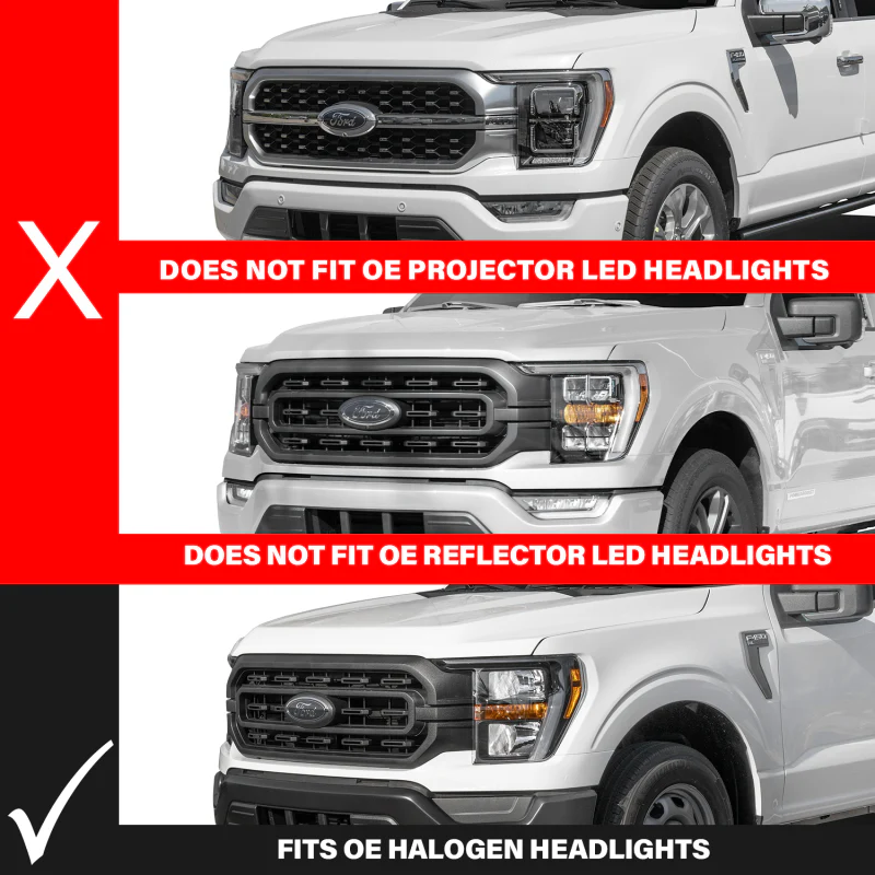 ANZO 21-23 Ford F-150 (w/Factory Halogen) Z-Series Full LED Proj Headlights - Driver Side ONLY - Image 3