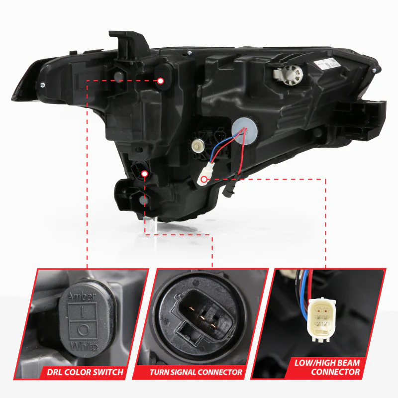 ANZO 22-24 Toyota Tundra (w/Factory LED Refl.) Z-Series Full LED Proj Headlights - Driver Side ONLY - Image 6