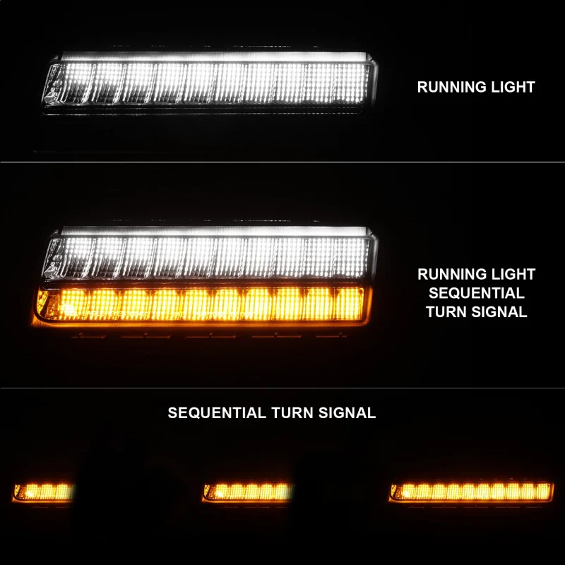 ANZO Wrangler 18-21/Gladiator 20+ LED Side Marker Lights Smoke w Sequential Signal - Image 10