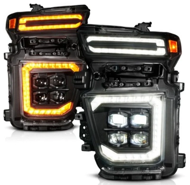 ANZO Z-Series 20-23 Chevy Silverado 2500/3500 Z-Series Full LED Proj Headlights Black - Driver Side - Image 8