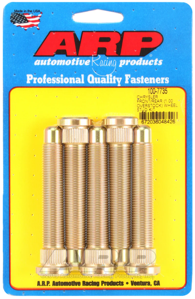 ARP Chrysler Front / Rear M14 1.000 Over Stock Wheel Stud Kit - Image 2