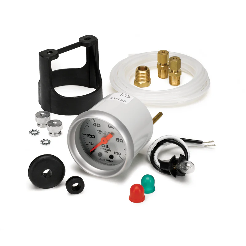 Autometer Ultra-Lite 52mm 0-100 PSI Mechanical Oil Pressure Gauge - Image 2
