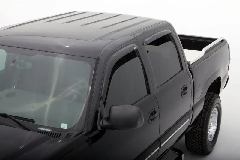 AVS 02-06 Cadillac Escalade EXT Ventvisor Outside Mount Window Deflectors 4pc - Smoke - Image 4