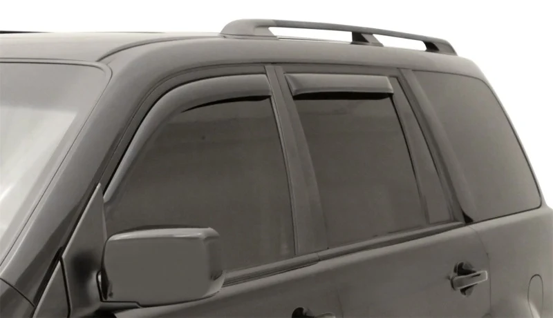 AVS 03-08 Honda Pilot Ventvisor In-Channel Front & Rear Window Deflectors 4pc - Smoke - Image 2