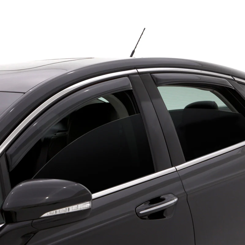 AVS 07-08 Honda Fit Ventvisor In-Channel Front & Rear Window Deflectors 4pc - Smoke - Image 4