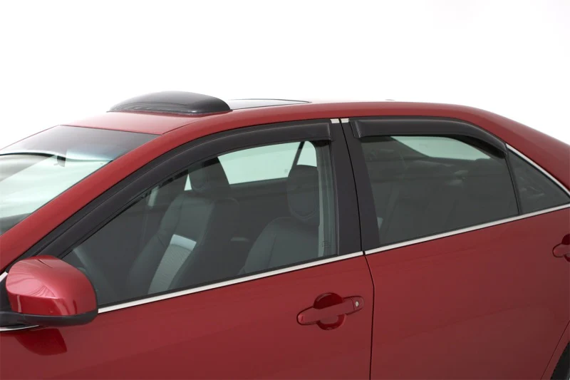 AVS 07-14 Cadillac Escalade ESV Ventvisor Outside Mount Window Deflectors 4pc - Smoke - Image 3
