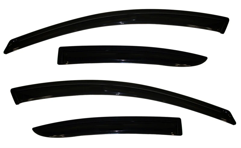 AVS 10-13 Mazda 3 Ventvisor Outside Mount Window Deflectors 4pc - Smoke - Image 5