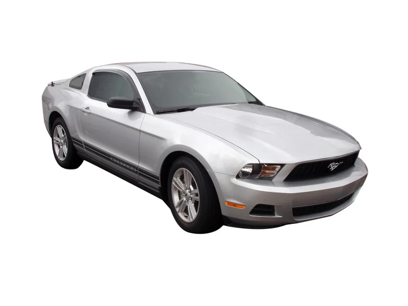 AVS 12-14 Ford Mustang Ventvisor Outside Mount Window Deflectors 2pc - Smoke - Image 5