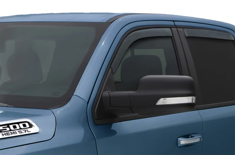 AVS 2019 Ram Quad Cab Ventvisor In-Channel Front & Rear Window Deflectors 4pc - Smoke - Image 8