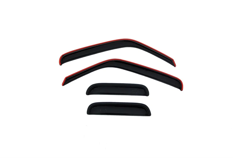 AVS 99-11 Ford Ranger (Fixed Window) Ventvisor Outside Mount Window Deflectors 4pc - Smoke - Image 2