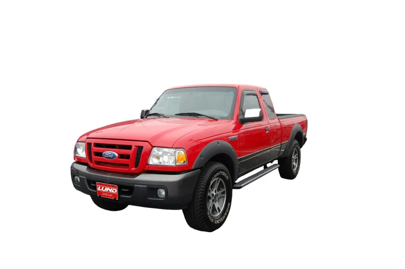 AVS 99-11 Ford Ranger (Fixed Window) Ventvisor Outside Mount Window Deflectors 4pc - Smoke - Image 6