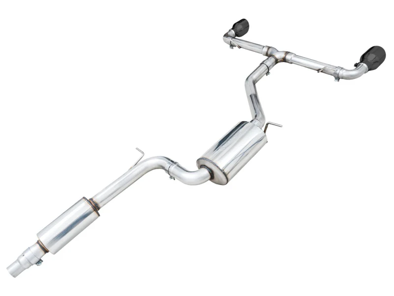 AWE Tuning 2022 VW GTI MK8 Touring Edition Exhaust - Diamond Black Tips - Image 11