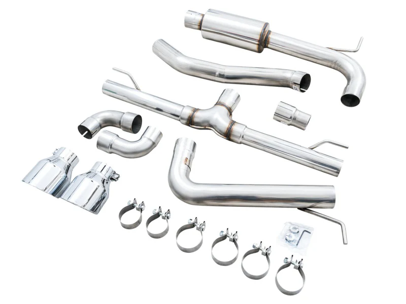 AWE Tuning 2022 VW GTI MK8 Track Edition Exhaust - Chrome Silver Tips - Image 12