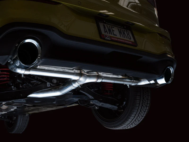 AWE Tuning 2022 VW GTI MK8 Track Edition Exhaust - Chrome Silver Tips - Image 3