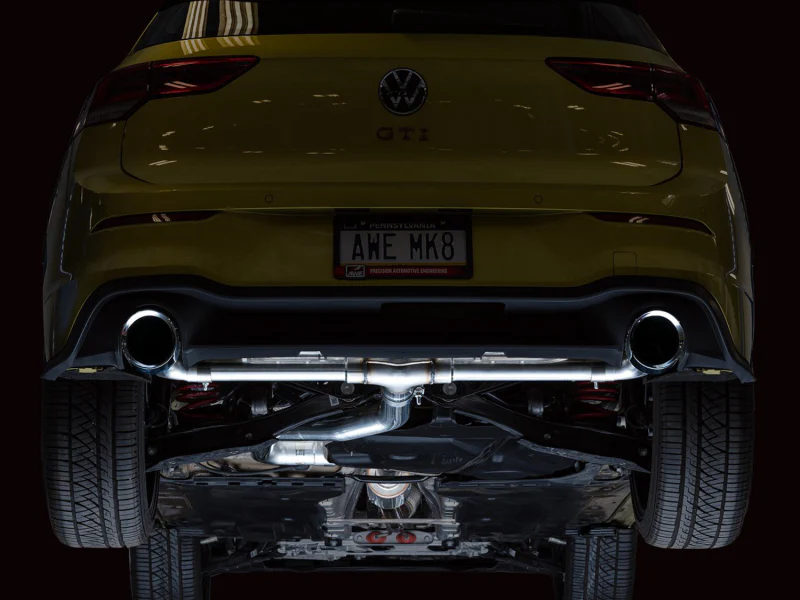 AWE Tuning 2022 VW GTI MK8 Track Edition Exhaust - Chrome Silver Tips - Image 5