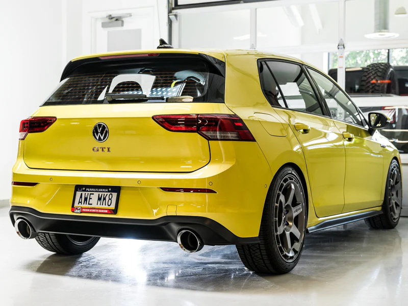 AWE Tuning 2022 VW GTI MK8 Track Edition Exhaust - Chrome Silver Tips - Image 8