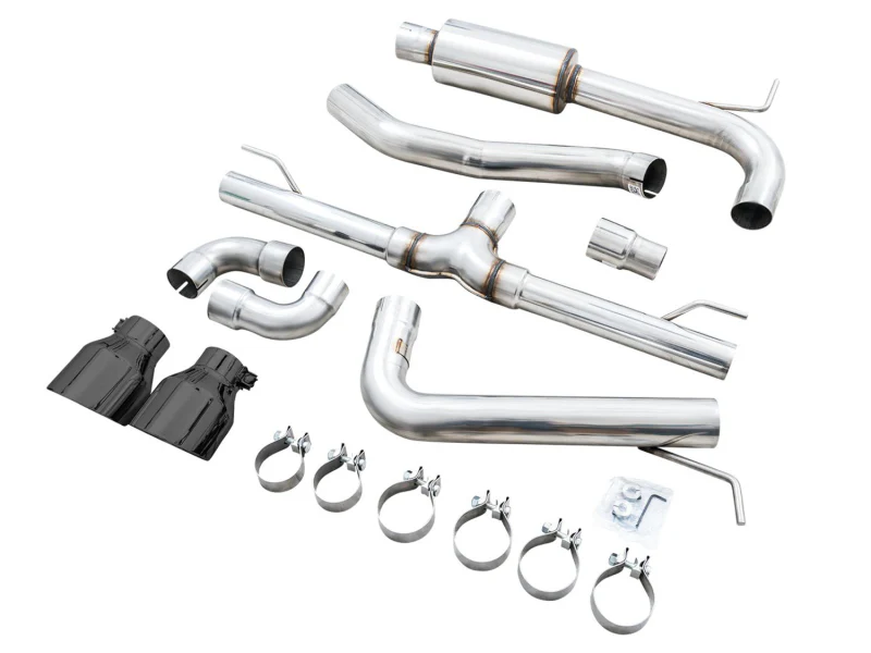 AWE Tuning 2022 VW GTI MK8 Track Edition Exhaust - Diamond Black Tips - Image 10