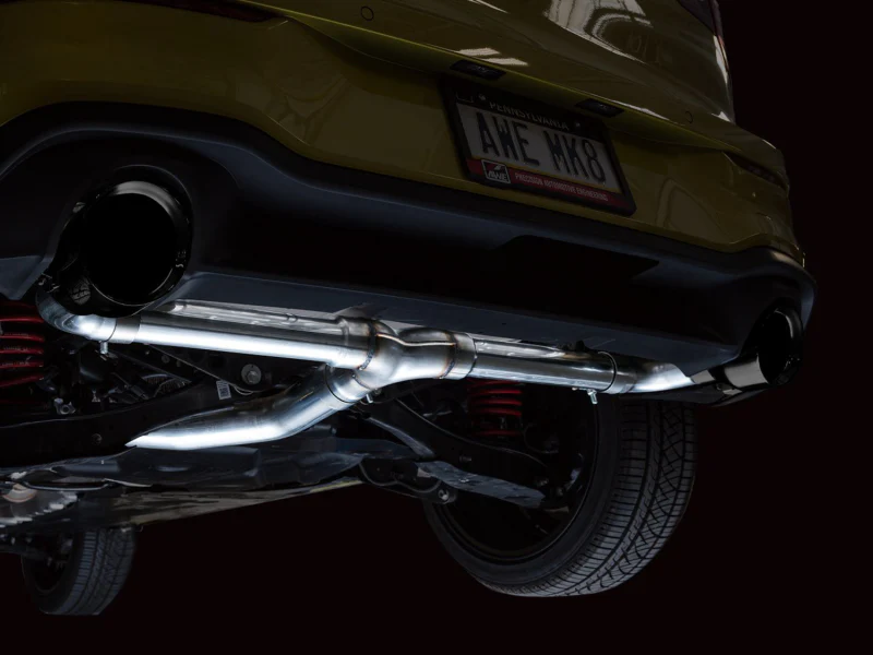 AWE Tuning 2022 VW GTI MK8 Track Edition Exhaust - Diamond Black Tips - Image 4