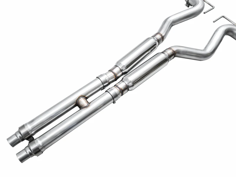 AWE 2024 Ford Mustang Dark Horse S650 RWD Track Edition Cat-Back Exhaust w/ Quad Diamond Black Tips - Image 12
