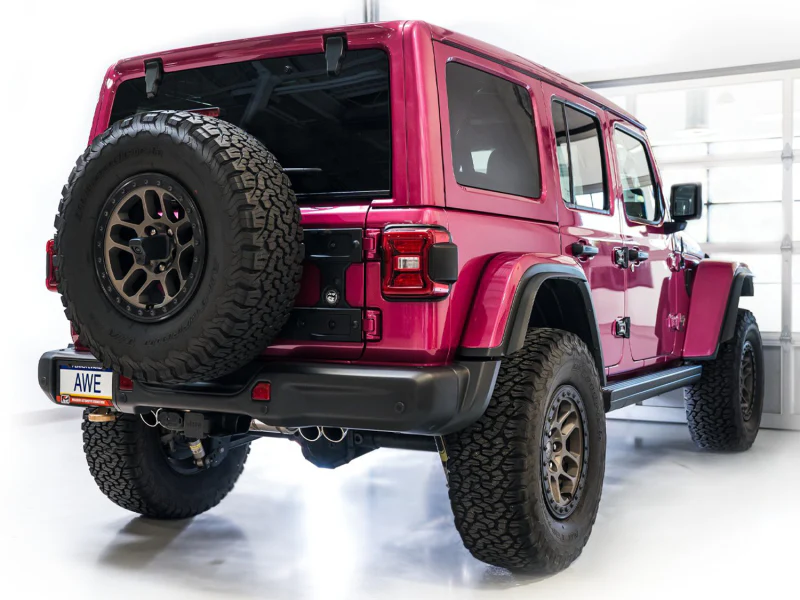 AWE Tuning 21+ Wrangler 392 Switchpath Cat-Back Exhaust- Quad BashGuards - Image 6