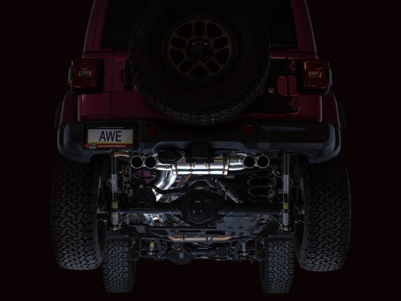 AWE Tuning 21+ Wrangler 392 Switchpath Cat-Back Exhaust- Quad BashGuards - Image 7