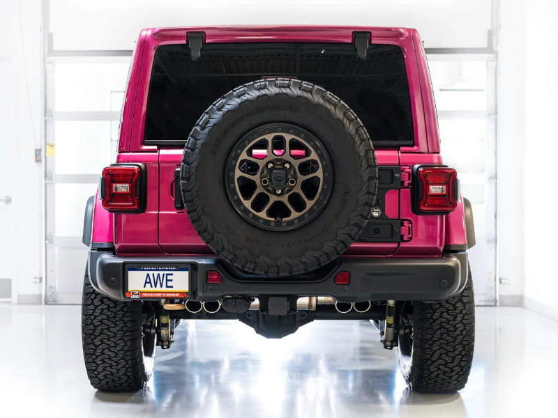 AWE Tuning 21+ Wrangler 392 Switchpath Cat-Back Exhaust- Quad BashGuards - Image 8