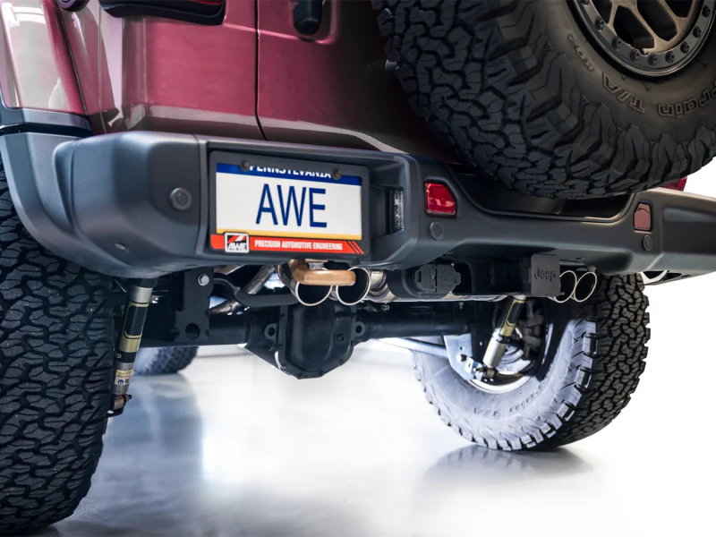 AWE Tuning 21+ Wrangler 392 Switchpath Cat-Back Exhaust- Quad BashGuards - Image 9