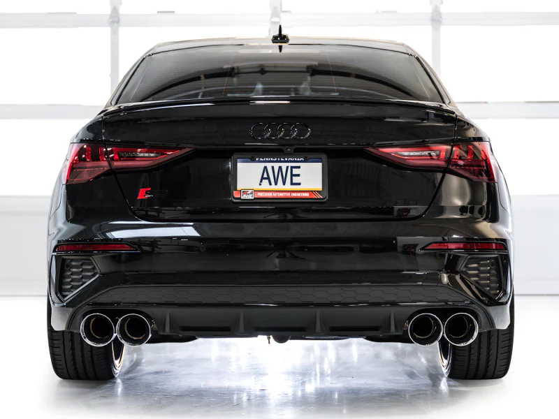 AWE Tuning 22-24 Audi 8Y S3 Touring Edition Exhaust - Chrome Silver Tips - Image 3