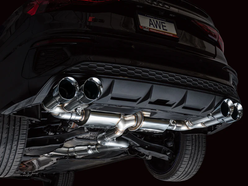 AWE Tuning 22-24 Audi 8Y S3 Touring Edition Exhaust - Chrome Silver Tips - Image 4