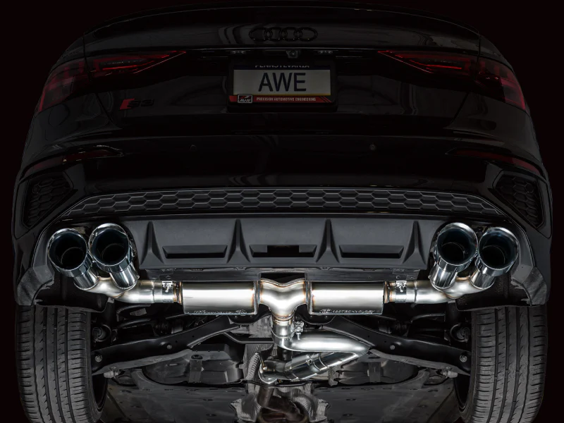 AWE Tuning 22-24 Audi 8Y S3 Touring Edition Exhaust - Chrome Silver Tips - Image 8