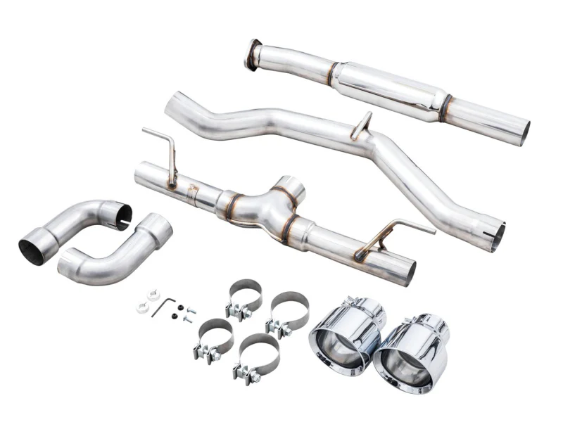 AWE Tuning Subaru BRZ/ Toyota GR86/ Toyota 86 Track Edition Cat-Back Exhaust- Chrome Silver Tips - Image 9