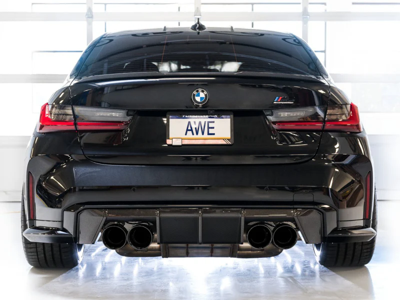 AWE Tuning SwitchPath Cat-Back Exhaust for BMW G8X M3/M4 - Diamond Black Tips - Image 5