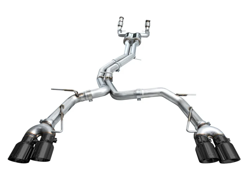 AWE Tuning 19-23 Audi C8 S6/S7 2.9T V6 AWD Track Edition Exhaust - Diamond Black Tips - Image 13
