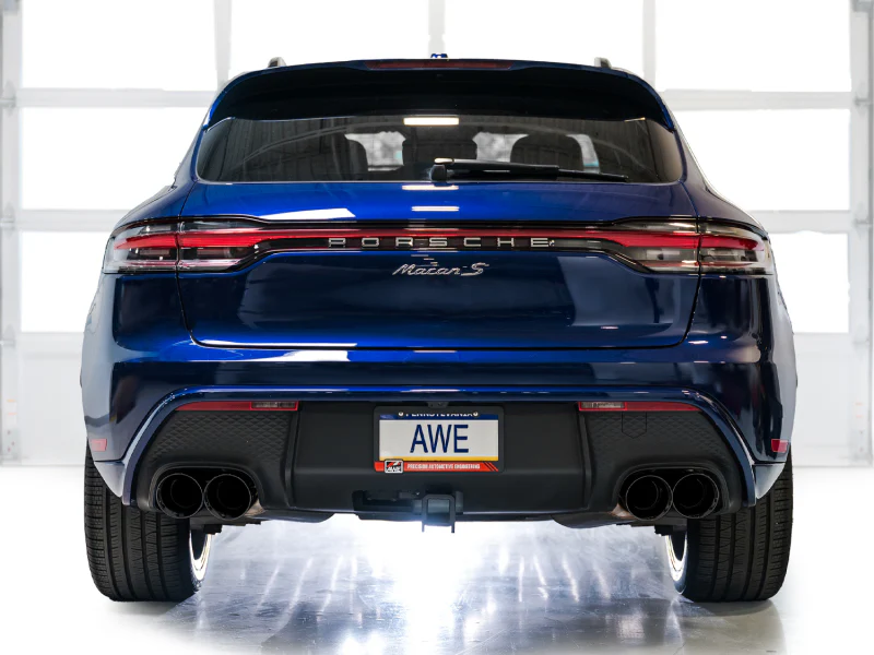 AWE Tuning 2022+ Porsche Macan 2.9TT Touring Edition Cat-Back Exhaust w/ Diamond Black Tips - Image 2