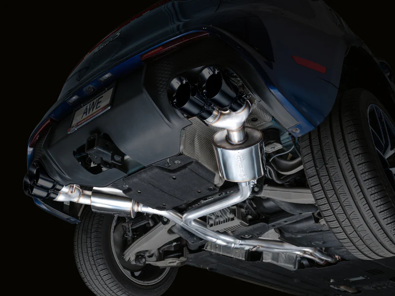 AWE Tuning 2022+ Porsche Macan 2.9TT Touring Edition Cat-Back Exhaust w/ Diamond Black Tips - Image 6