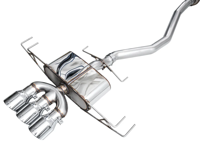 AWE Tuning 2024 Acura Integra Type S DE5 FWD Touring Edition Exhaust w/ Triple Chrome Silver Tips - Image 18