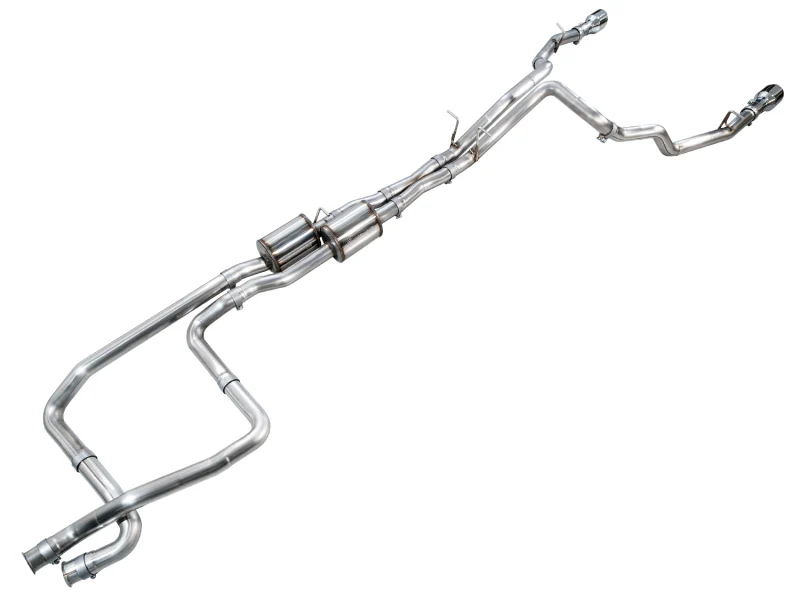AWE Tuning 2025+ RAM 1500 RHO 3.0 I6 TT 0FG Dual Rear Exit Cat-Back Exhaust - Chrome Silver Tips - Image 11