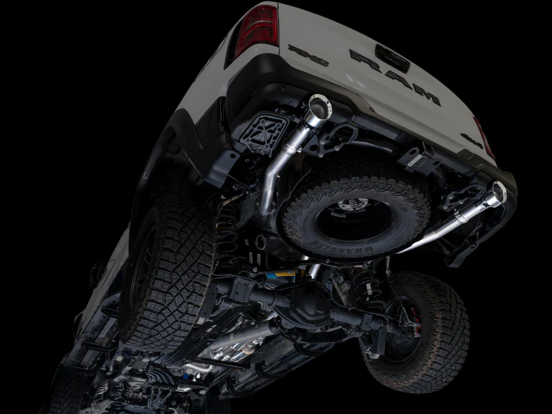 AWE Tuning 2025+ RAM 1500 RHO 3.0 I6 TT 0FG Dual Rear Exit Cat-Back Exhaust - Chrome Silver Tips - Image 2