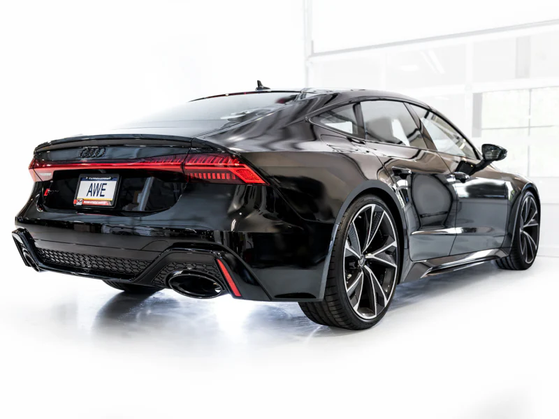 AWE Tuning 21-23 Audi C8 RS6/RS7 SwitchPath Cat-Back Exhaust - Diamond Black Tips - Image 14