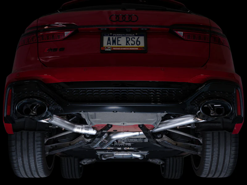 AWE Tuning 21-23 Audi C8 RS6/RS7 SwitchPath Cat-Back Exhaust - Diamond Black Tips - Image 17