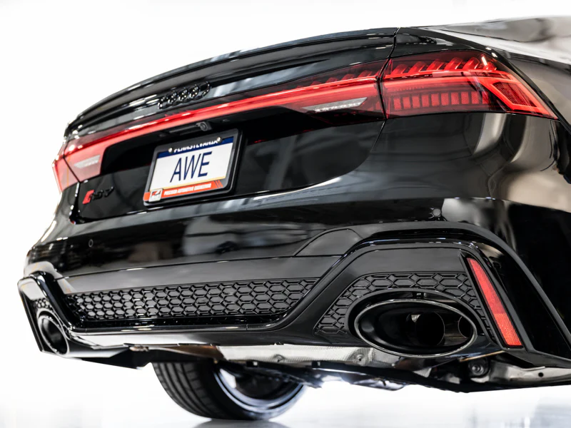 AWE Tuning 21-23 Audi C8 RS6/RS7 SwitchPath Cat-Back Exhaust - Diamond Black Tips - Image 4